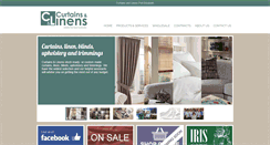 Desktop Screenshot of curtains-linens.co.za